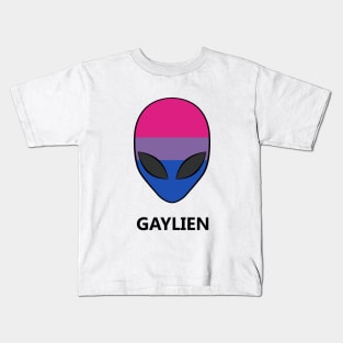 Gaylien Bisexuality LGBT Pride Alien Kids T-Shirt